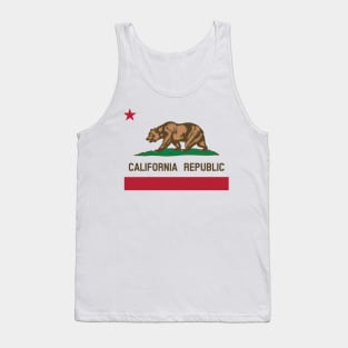 California Republic 'bear flag revolt' - colour print Tank Top